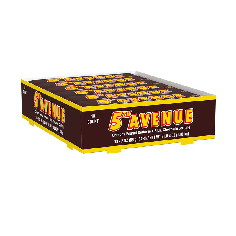 Hershey's Hershey's 5th Avenue Candy Bar, Crunchy Peanut Butter and Milk Chocolate, 2 oz Candy & Chocolate White Smoke