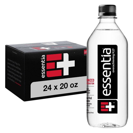 Essentia Essentia Alkaline Ionized Bottled Water, 20 Fl Oz Water White Smoke