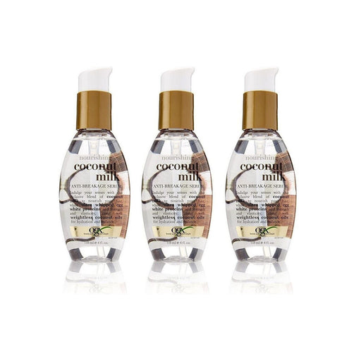 OGX OGX Anti Breakage Serum, Nourishing + Coconut Milk 4 Fl Oz Health & Beauty White Smoke