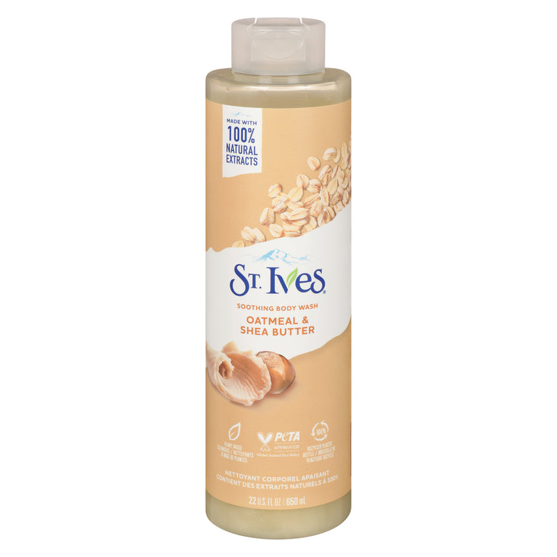 St. Ives St. Ives Body Wash, Soothing, Oatmeal & Shea Butter 22 Fl Oz Body Wash Light Goldenrod