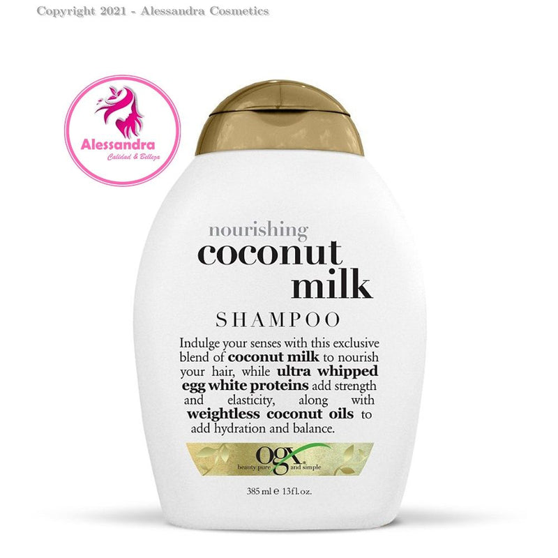 OGX OGX Shampoo, Coconut Milk, Nourishing + 13 Fl Oz Shampoo White Smoke