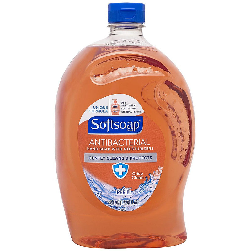 Softsoap Softsoap 56-oz Antibacterial Crisp Clean Liquid Soap Refill Liquid Hand Soap White Smoke