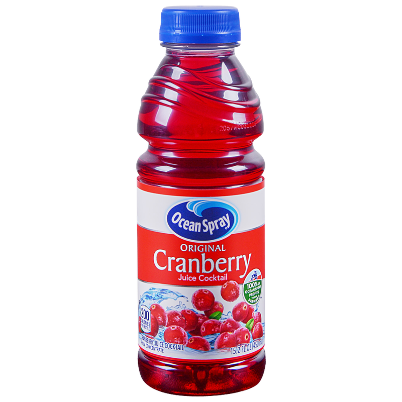 Ocean Spray Ocean Spray Cranberry Juice Cocktail Original 15.2 Fl Oz Bottle Juice White Smoke