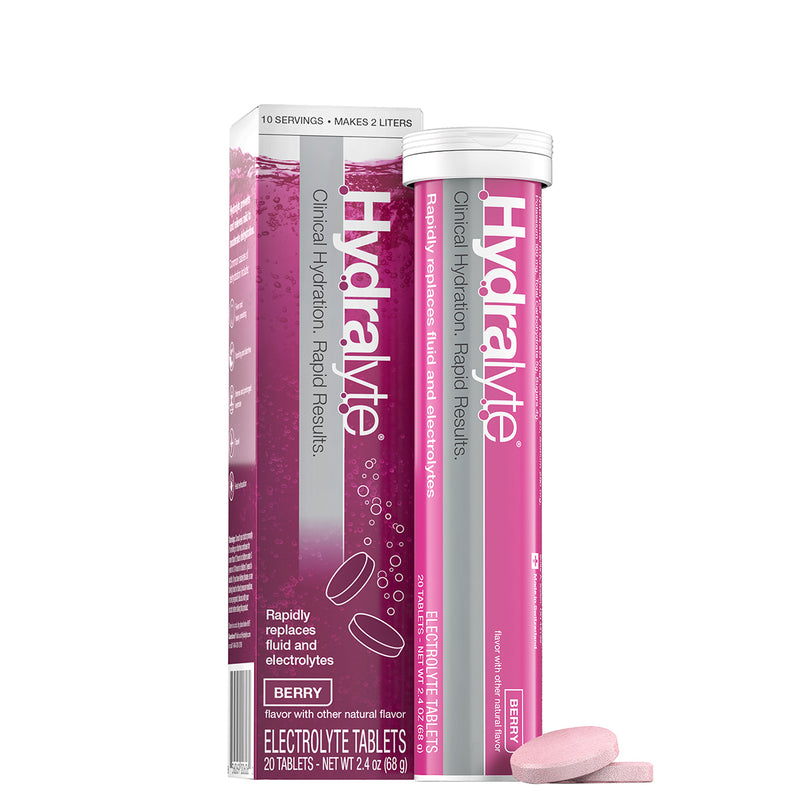 Hydralyte Hydralyte Berry, Effervescent Tablets Electrolyte Medicine & Drugs White Smoke