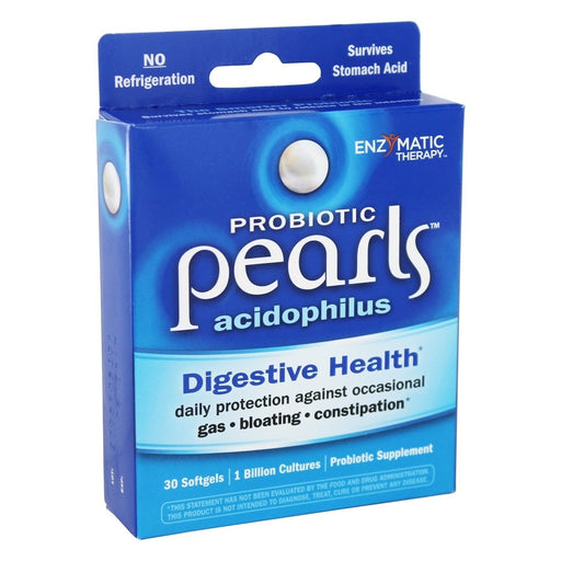 Nature's Way Nature's Way Enzymatic Therapy, Probiotic Pearls Acidophilus, 1 Billion, 30 Softgels Health & Beauty White Smoke