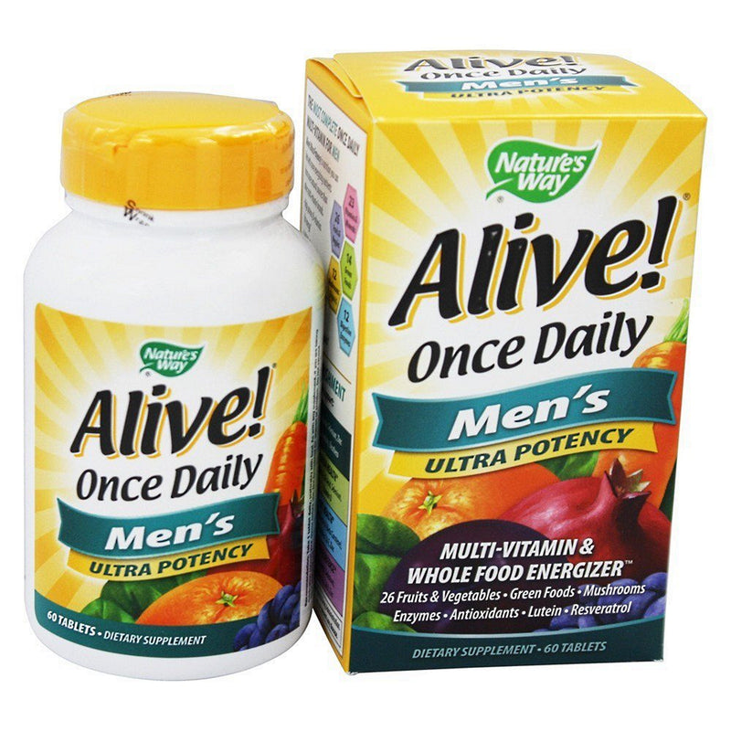 Nature's Way Nature's Way Alive! Once Daily Men's Ultra Potency Multivitamin Tablets Vitamins & Supplements White Smoke