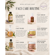 MION Artisan Soap Co. French Rose Clay Face Mask | Tone, Clear, and Detox Misty Rose