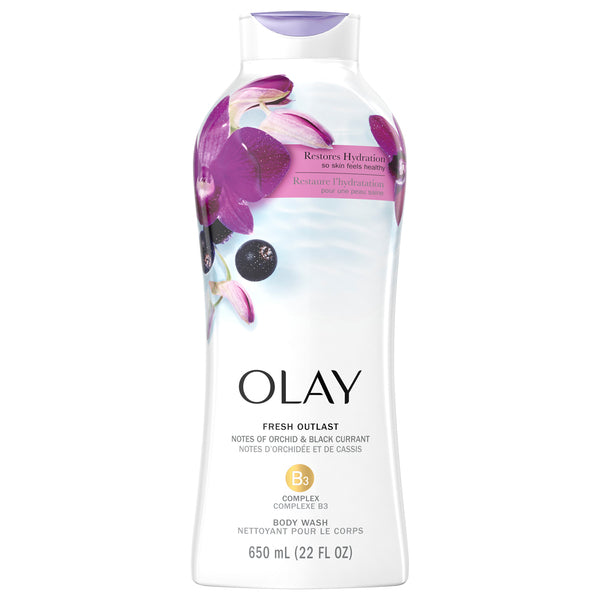 Olay Olay Fresh Outlast Soothing Orchid & Black Currant Body Wash, 22 Fl Oz Body Wash White Smoke
