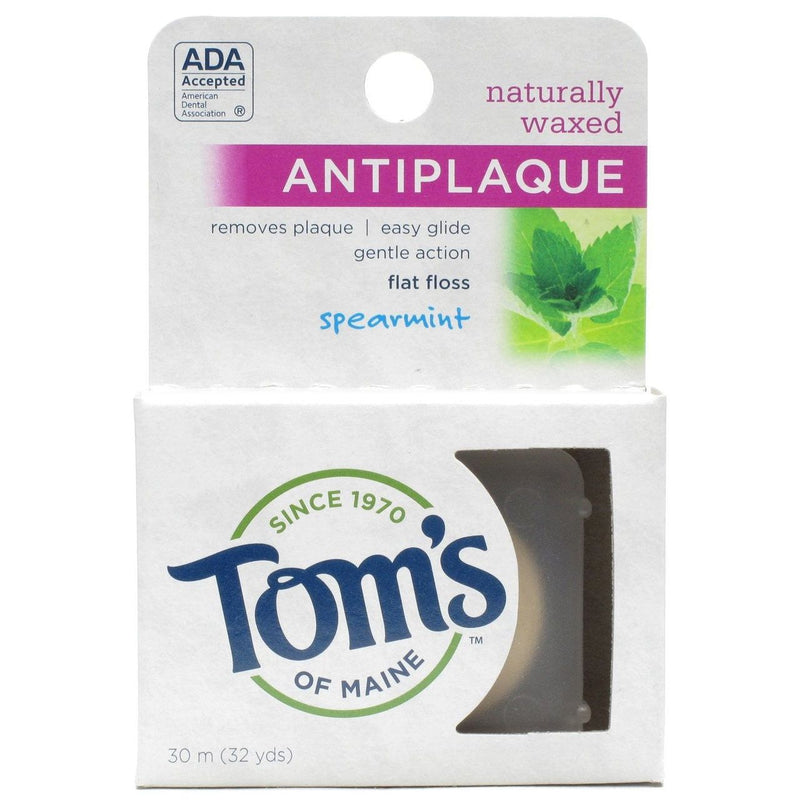 Tom's of Maine Tom's of Maine Naturally Waxed Antiplaque Flat Floss Spearmint, 32 Yards Thread & Floss Lavender