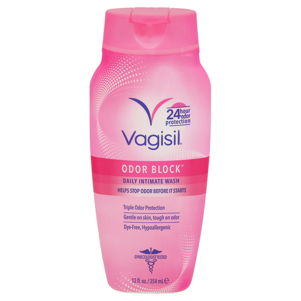 Vagisil Vagisil Odor Block Daily Intimate Feminine Wash, 12 Fl Oz Personal Care Light Pink