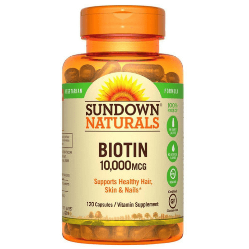 Sundown Sundown Naturals Vegetarian Biotin, 10,000 Mcg, Capsules, 120 Vitamins & Supplements White Smoke