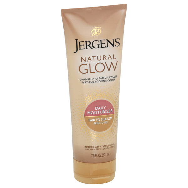 Jergens Jergens Natural Glow Daily Moisturizer Lotion Fair To Medium Skin Tones, 7.5 Fl Oz Lotion & Moisturizer White Smoke