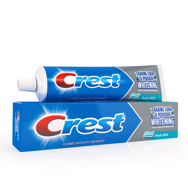Crest Crest Baking Soda & Peroxide Whitening With Tartar Protection Toothpaste - Fresh Mint Toothpaste White Smoke