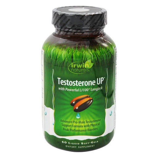 Irwin Naturals Irwin Naturals Testosterone UP, 60 Liquid Soft-Gels Vitamins & Supplements White Smoke