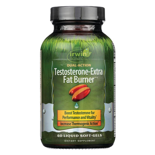 Irwin Naturals Irwin Naturals Testosterone Extra, Fat Burner, Dual Action, Liquid Soft Gels Vitamins & Supplements White Smoke