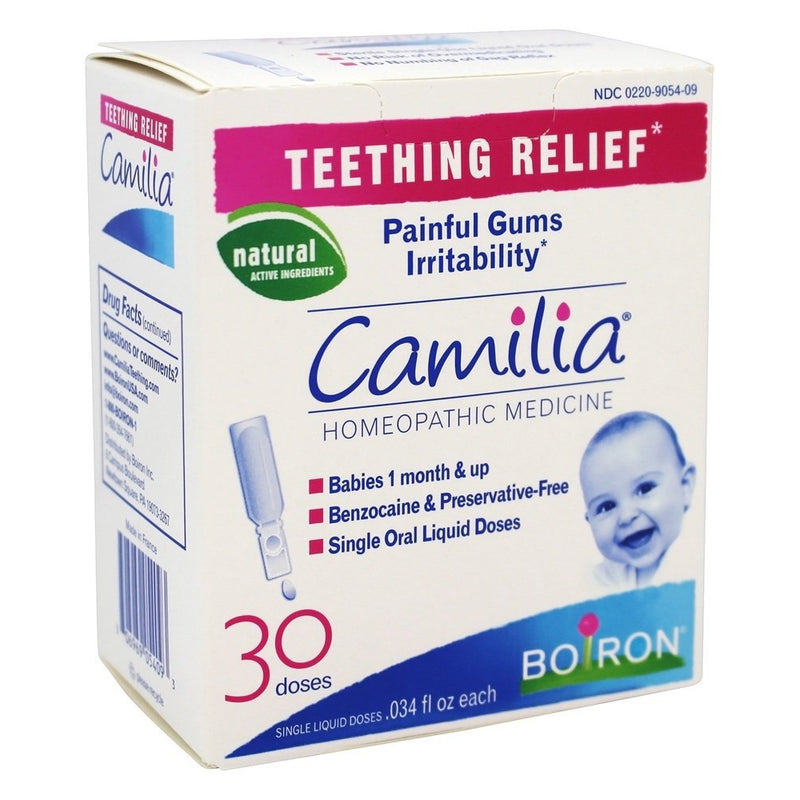 Boiron Boiron Camilia, Homeopathic Medicine Teething Relief, 30 Single Liquid Doses Vitamins & Supplements Lavender