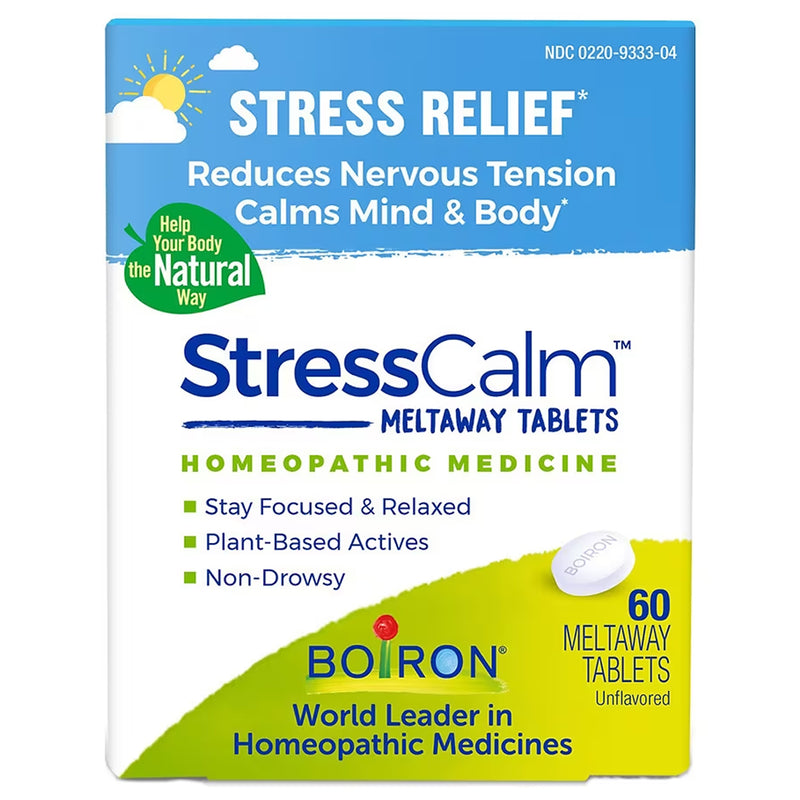 Boiron Boiron® StressCalm – Non-Drowsy Stress Relief (Meltaway Tablets) Vitamins & Supplements White Smoke