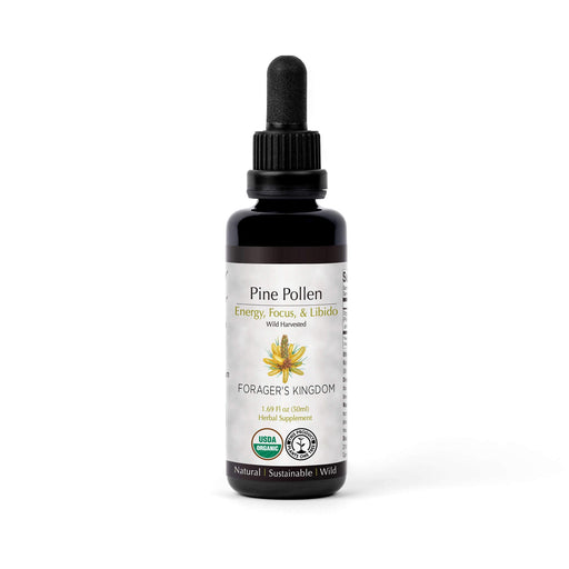 Forager's Kingdom Pine Pollen Tincture Herbal Extract White Smoke