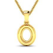 Bids.com 0.18 Carat Genuine White Diamond 14K Yellow Gold Semi Mount Pendant - holds 8x6mm Oval Gemstone Pendants White Smoke