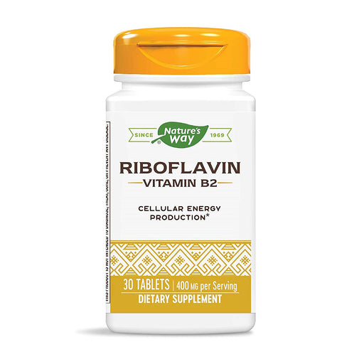 Nature's Way Phytoharmica Riboflavin  Tablets 30Ct Vitamins & Supplements White Smoke