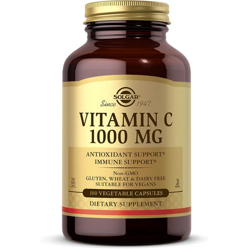 Solgar Solgar Vitamin C 1000 Mg, 100 Vegetable Capsules Vitamins & Supplements White Smoke