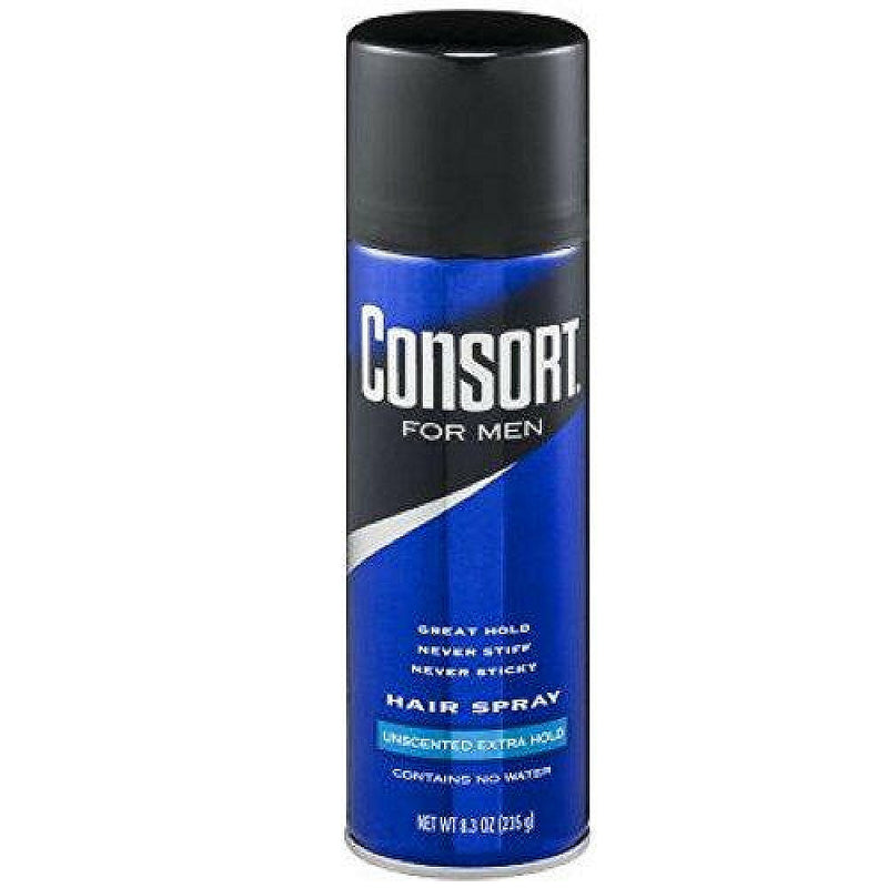 Consort Consort For Men Hair Spray Regular Hold 8.3 Oz Personal Care Dark Slate Gray