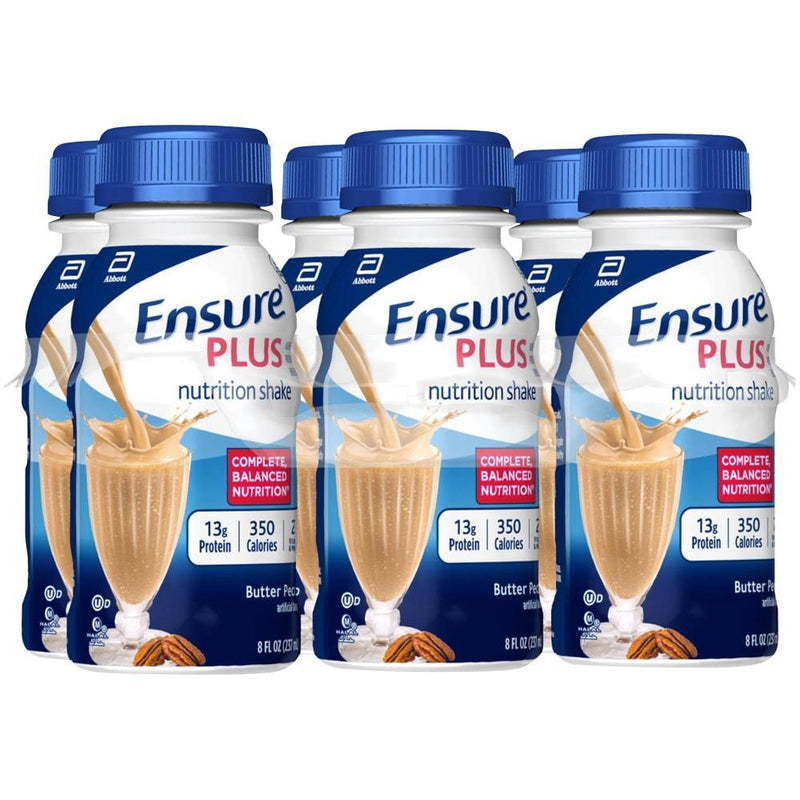 Ensure Ensure Plus Butter Pecan Nutrition Shake 6-8 Fl Oz Bottles Fitness & Nutrition White Smoke