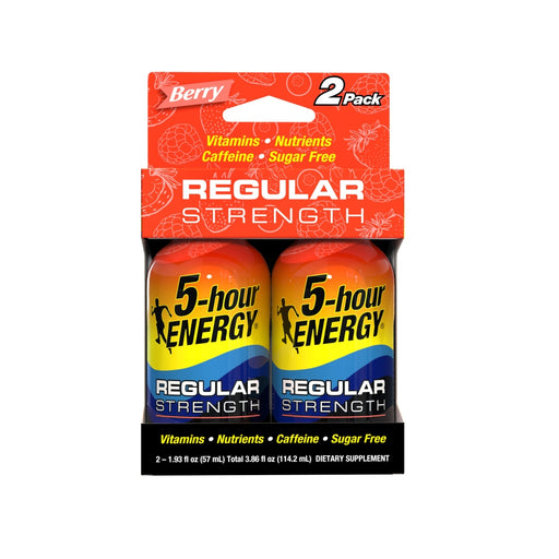 5-Hour Energy 5-Hour Energy Regular Strength Berry 2 Pack Shot Personal Care Black