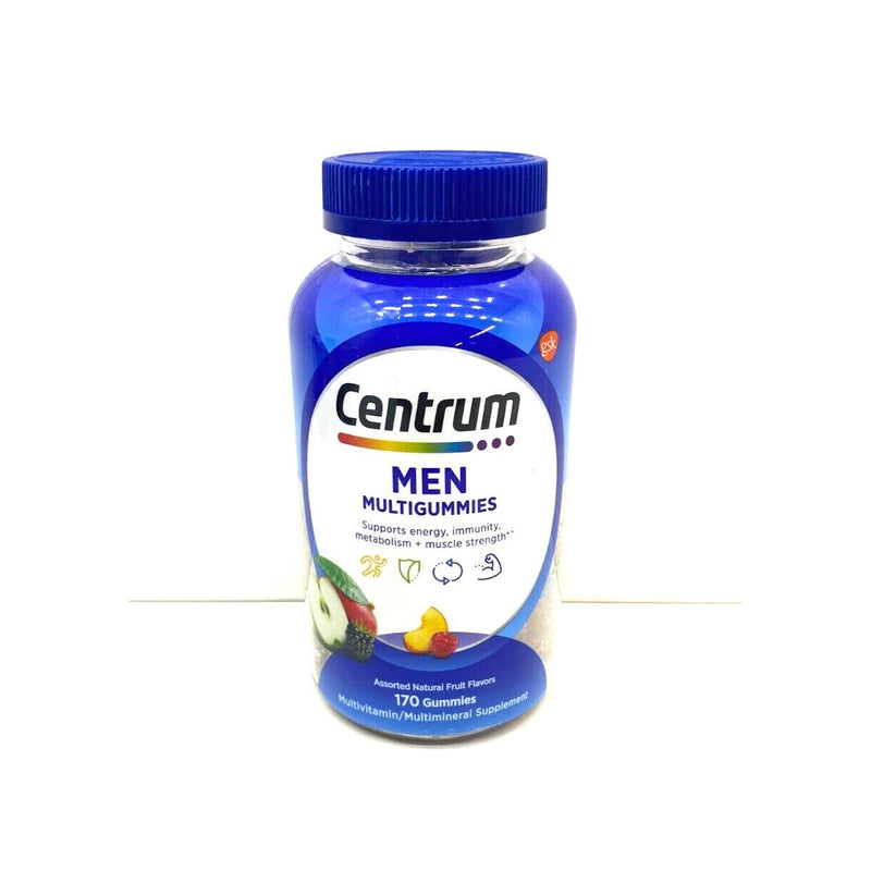 Centrum Centrum Multivitamin/Multimineral Supplement, Men, Gummies, Assorted Natural Fruit Flavors Vitamins & Supplements White Smoke