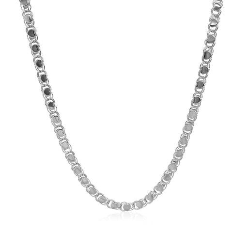 Bids.com 2.9mm 14k White Gold Heart Chain Necklaces White Smoke 16 / White Gold,18 / White Gold,One / White Gold
