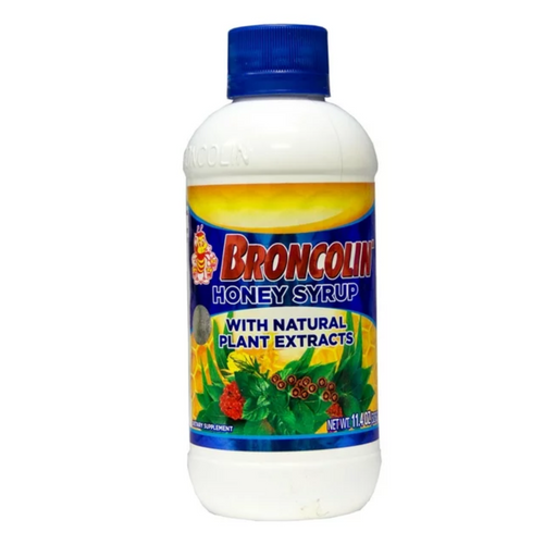 Broncolin Broncolin Honey Syrup With Natural Plant Extracts – 11.4 oz Health & Beauty White Smoke