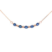 Bids.com .73ct Sapphire Diamond Fashion Pendants 10KT Rose Gold Pendants White Smoke 18