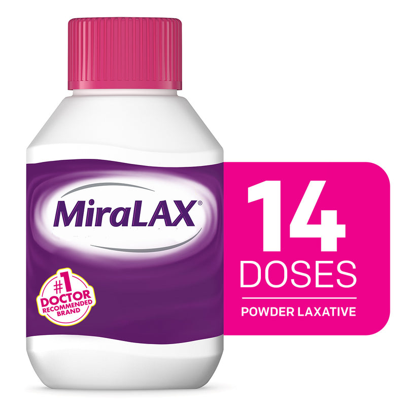 MiraLAX MiraLAX Laxative Powder Unflavored 14 doses Health & Beauty White Smoke