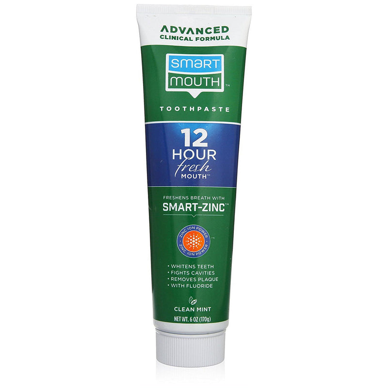 SmartMouth SmartMouth™ Whitening Toothpaste with Fluoride – Clean Mint (6 oz) Toothpaste White Smoke