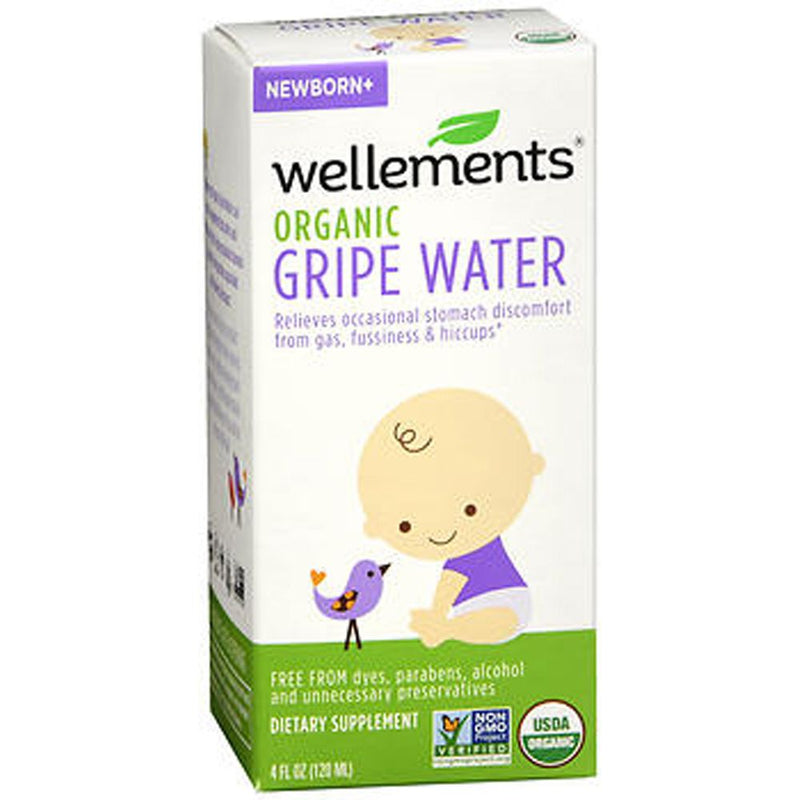 Wellements Wellements Organic Gripe Water, Newborn+, 4 fl oz Liquid Baby & Toddler White Smoke