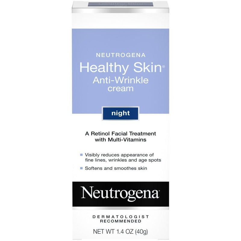 Neutrogena Neutrogena Healthy Skin Retinol Night Cream Vitamin E Glycerin 1.4 Oz Health & Beauty White Smoke