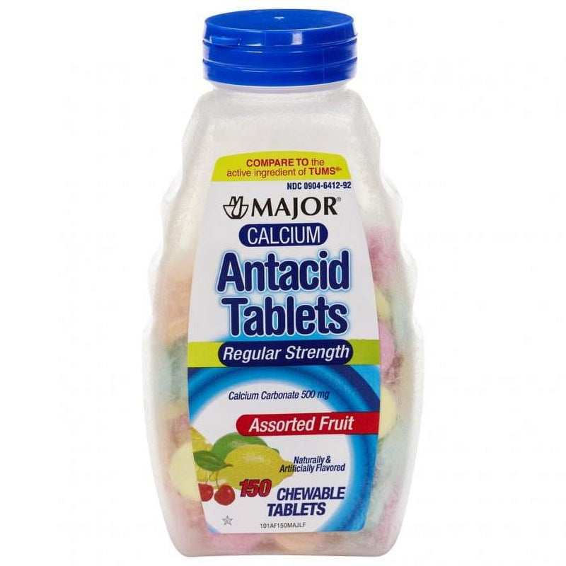 Major Major Calcium Antacid Tablets Regular Strength, 500 Mg Health & Beauty White Smoke