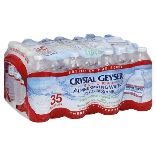 Crystal Geyser Crystal Geyser Natural Alpine Spring Water, 16.9 Oz Bottle Spring Water White Smoke
