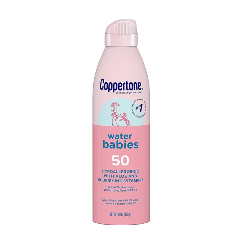 Coppertone Coppertone Water Babies Sunscreen Lotion Spray, Broad Spectrum SPF 50 Sunscreen Tan