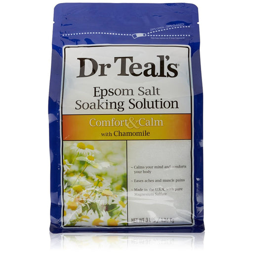 Dr Teal's Dr Teal's Epsom Salt Soaking Solution Comfort & Calm Chamomile 3 Lb Bath & Body Gray