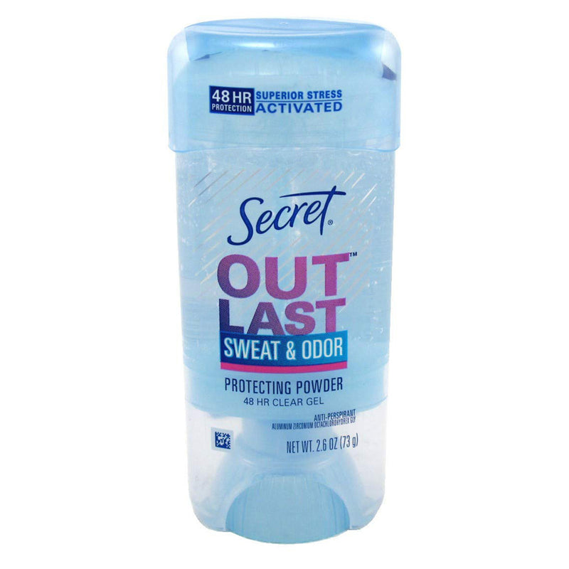 Secret Secret Outlast Antiperspirant Deodorant Clear Gel Protecting Powder Deodorant Light Steel Blue