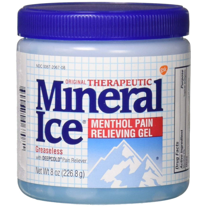 Mineral Ice Mineral Ice Pain Relieving Gel, Original Therapeutic 8 Oz Health Care Lavender