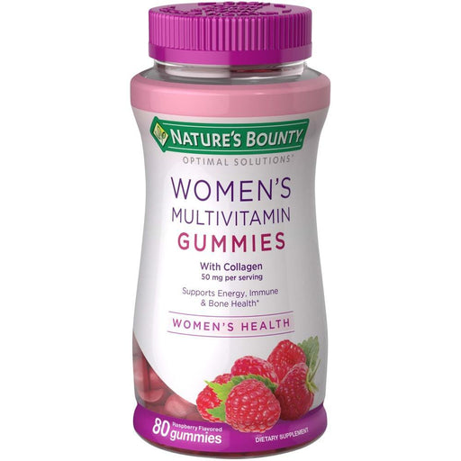 Nature's Bounty Nature's Bounty Women's Multivitamin Gummies, Health & Beauty Formula, Raspberry, 80 Ct Vitamins & Supplements White Smoke