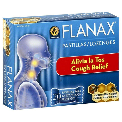 Flanax Flanax Cough Relief Throat Lozenges Honey Health & Beauty White Smoke
