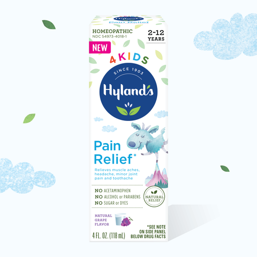 Hyland's Hyland's Homeopathic 4 Kids Grape Flavor Pain Relief Liquid Grapes White Smoke