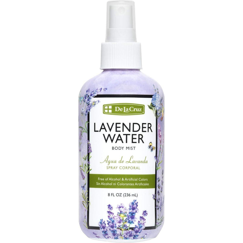 De La Cruz De La Cruz Lavender Water Body Spray, 8 Fl Oz (236 Ml) Personal Care White Smoke
