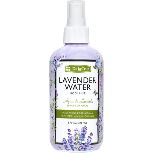 De La Cruz De La Cruz Lavender Water Body Spray, 8 Fl Oz (236 Ml) Personal Care White Smoke