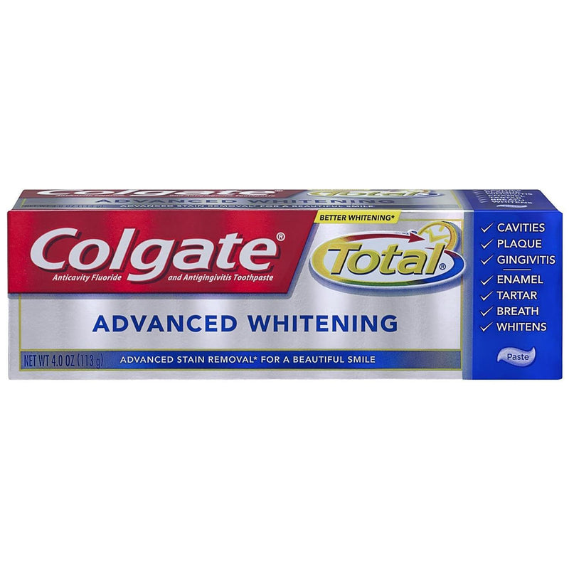 Colgate Colgate Total Toothpaste, Anticavity Fluoride And Antigingivitis, Advanced Whitening, Paste Toothpaste Thistle