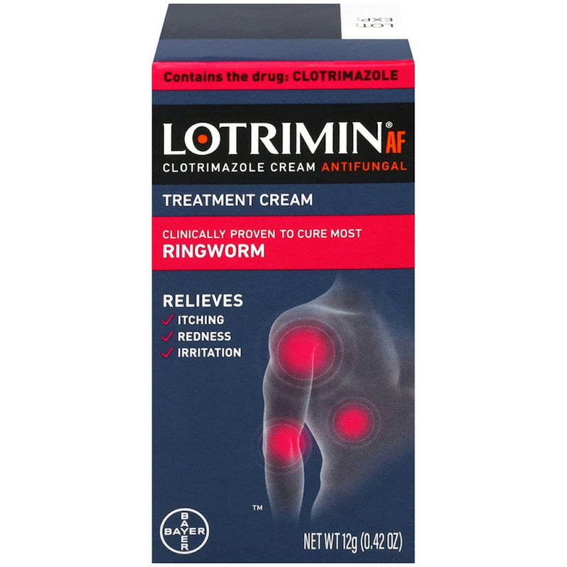 Lotrimin Lotrimin AF Ringworm Antifungal Cream - Clotrimazole 1% Formula, 0.42 oz Medicine & Drugs Dark Slate Gray
