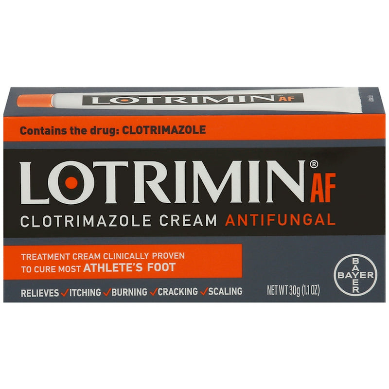 Lotrimin Lotrimin AF Athlete's Foot Antifungal Cream, 1% Clotrimazole Treatment - 1.1 oz Foot Care Dark Slate Gray